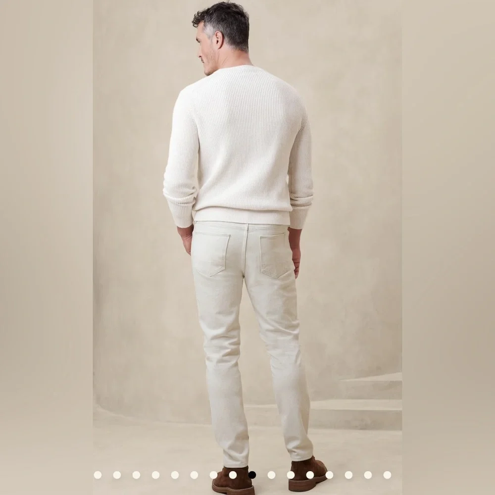 Banana Republic Slim Fit Traveler Pants Mid Rise 33x30 NWT New